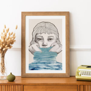 Print "Con el agua al cuello"