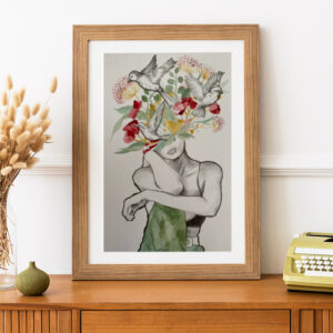 Print "Pájaros en la cabeza"