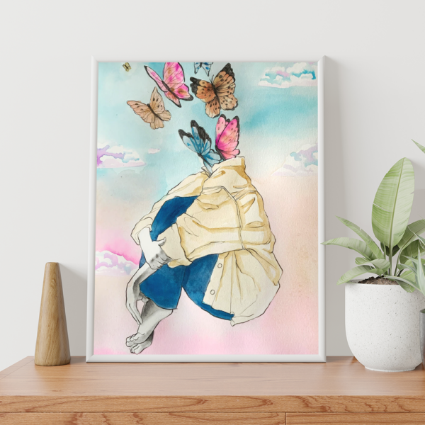 Print "Mariposas en la cabeza"